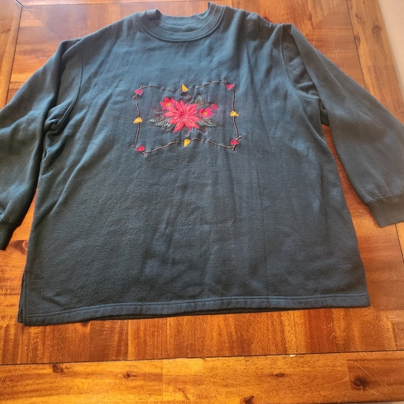 Nutcracker Vintage Green Christmas Sweater Size 1X - Picture 8 of 10